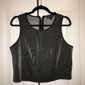 Forever 21+ sparkly crop tank